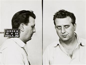 (AMERICAN CRIME) A group of more than 325 mugshots, all depicting men, from Philadelphia, Pennsylvania. 1947-59.